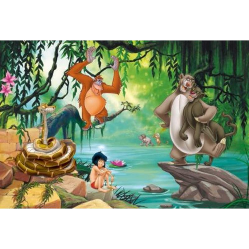 Jungle VLIESbehang Jungle Book XL Jungleboek * Muurdeco4kids